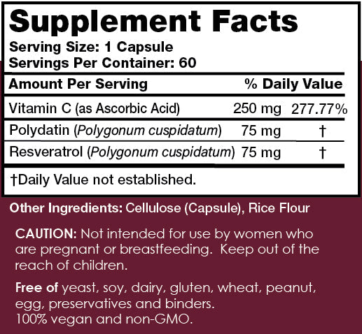 Polydatin Complex - 60 Capsules