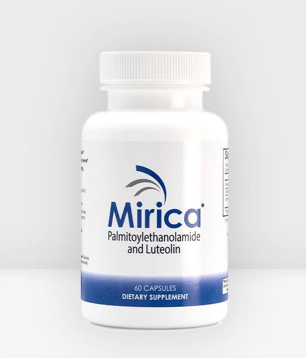 Mirica Palmitoylethanolamide Bottle Front Label