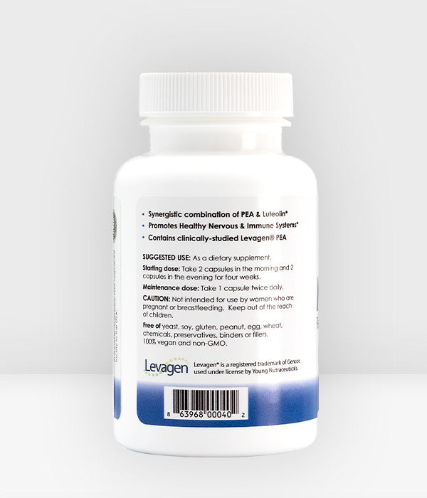 Mirica Palmitoylethanolamide Bottle Side Label